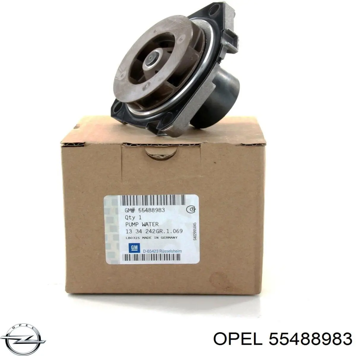 55488983 Opel Bomba de água (bomba) de esfriamento