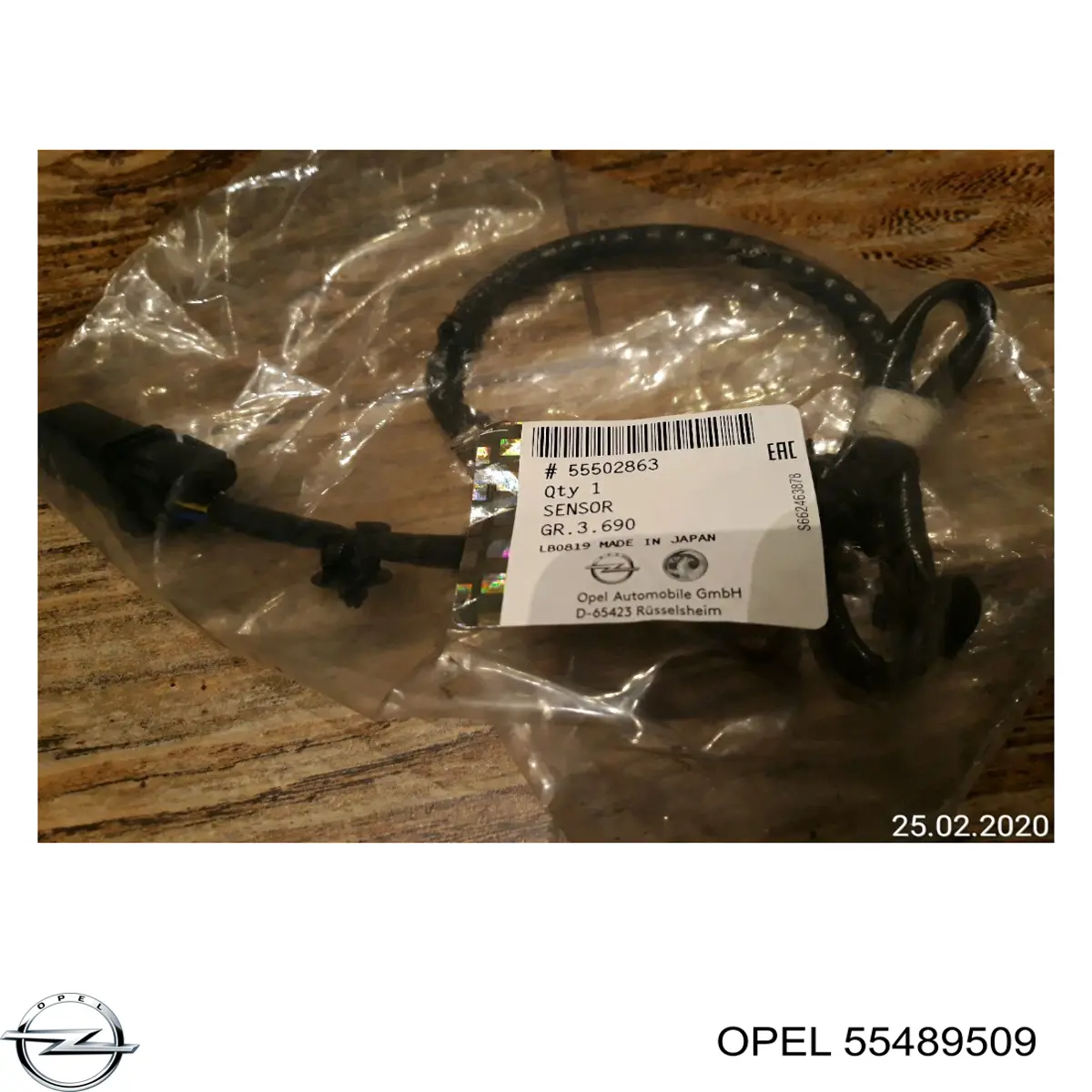 55502863 Opel Sonda lambda, sensor de oxigênio
