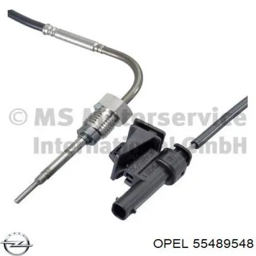 Sensor de temperatura dos gases de escape (GE), até o catalisador 55497866 General Motors