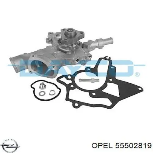 55502819 Opel Bomba de água (bomba) de esfriamento