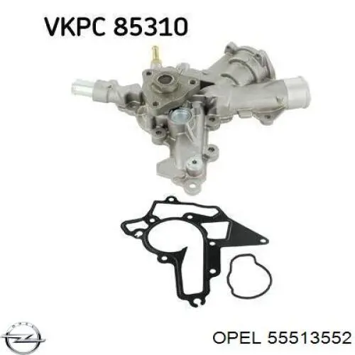 Bomba de água (bomba) de esfriamento Opel 1334202 preço, a partir de 94,49 USD