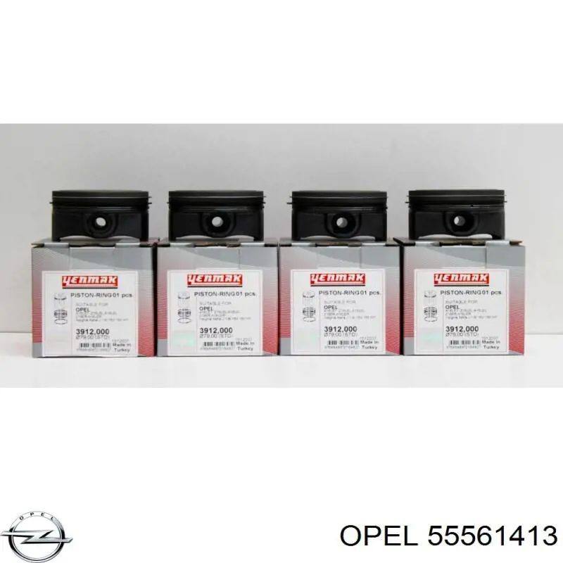 Compre 55561413 Opel Pistão do kit para 1 cilindro, STD