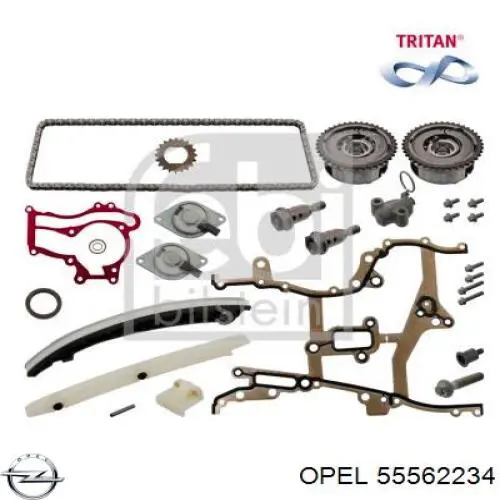Cadeia do mecanismo de distribuição de gás Opel 55562234 preço, a partir de 42,07 USD