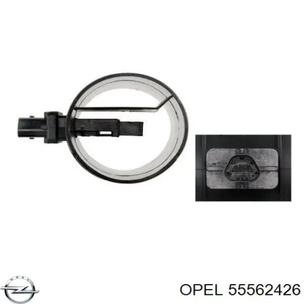Sensor de fluxo (consumo) de ar, medidor de consumo M.A.F. - (Mass Airflow) Opel 55562426 preço, a partir de 56,13 USD