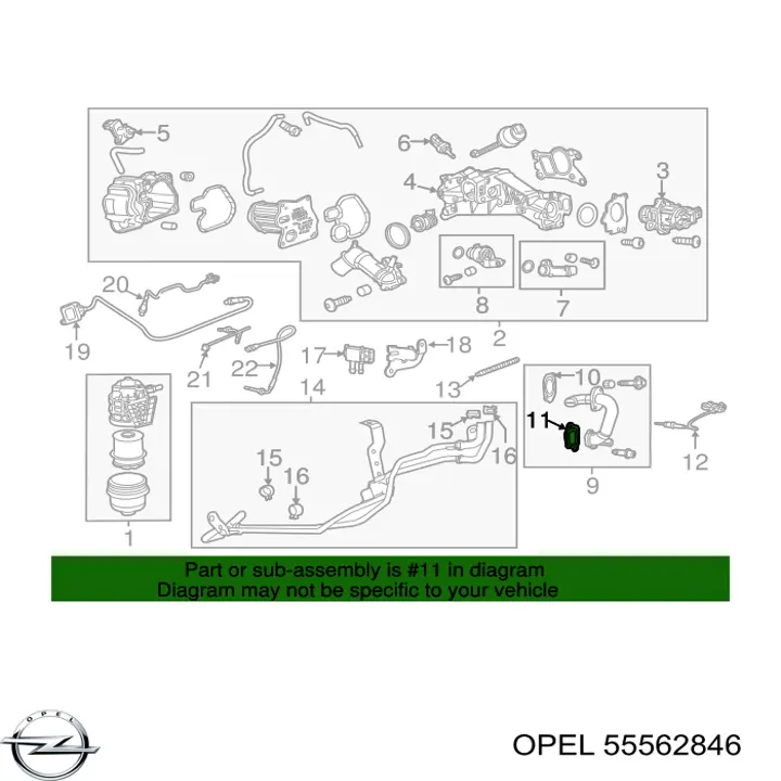851286 Opel Vedante de válvula EGR de recirculação
