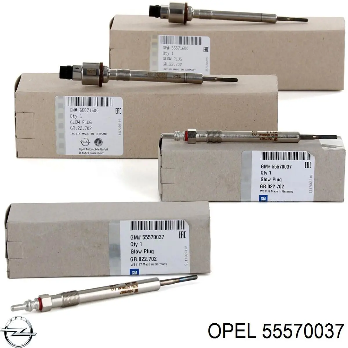 Vela de incandescência Opel 55570037 preço, a partir de 25,17 USD