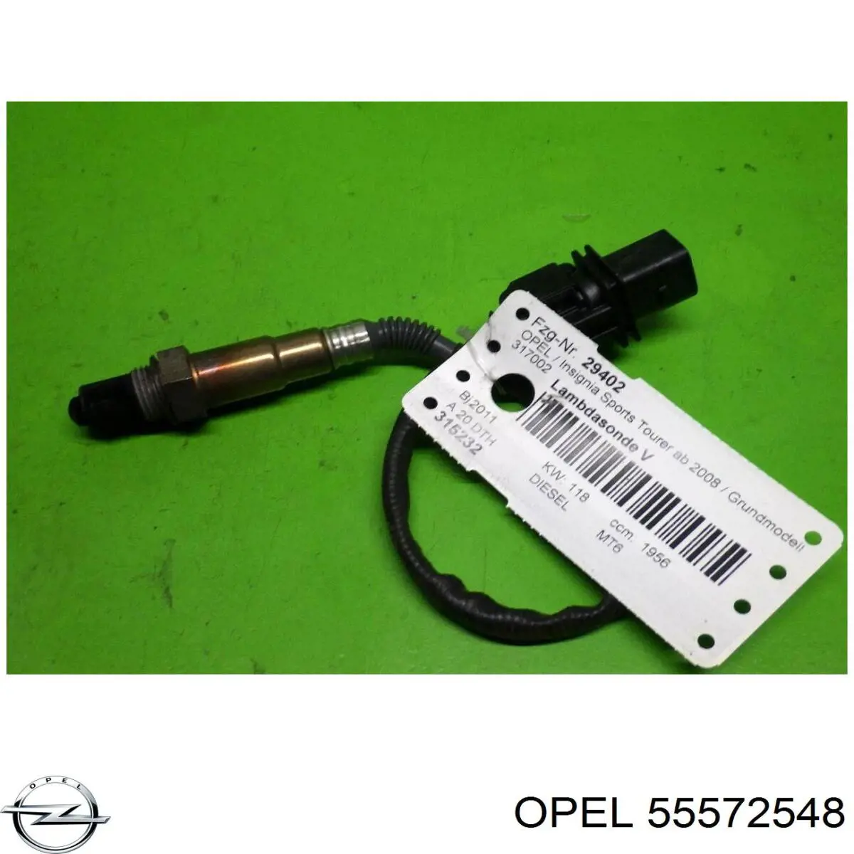 55572548 Opel Sonda lambda, sensor de oxigênio até o catalisador