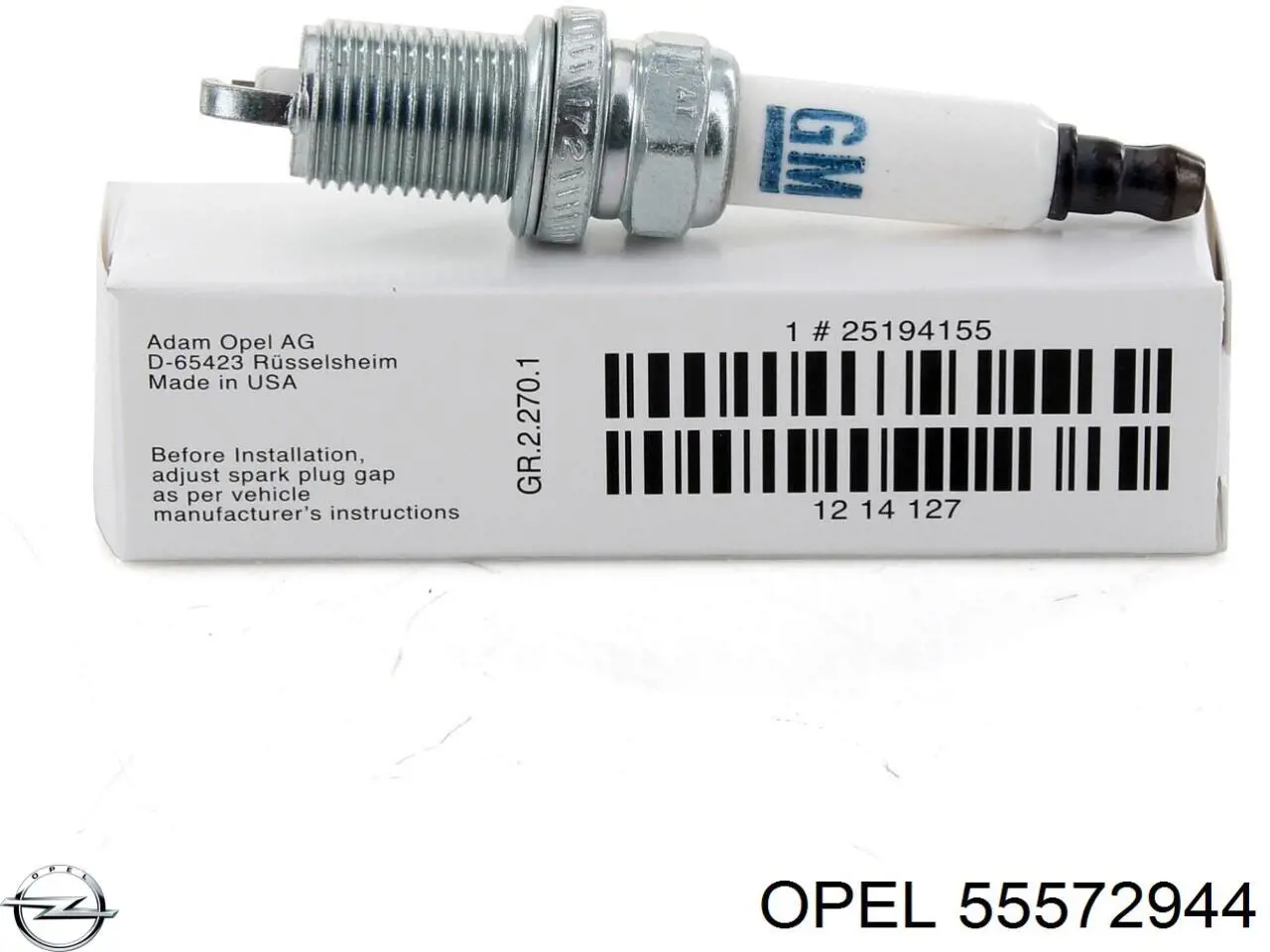 55572944 Opel Vela de ignição