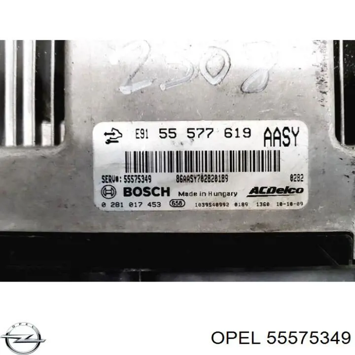 55575349 Opel Módulo de direção (Centralina eletrônica) de motor