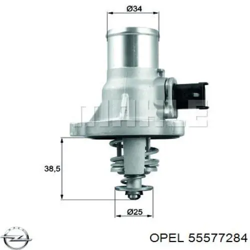 55577284 Opel Caixa do termostato