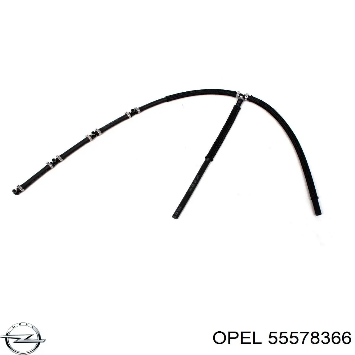 55578366 Opel Tubo de combustível, inverso desde os injetores