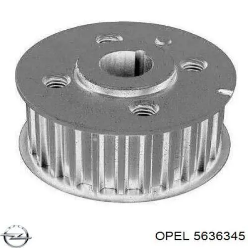5636345 Opel Engrenagem de cadeia da roda dentada de acionamento de cambota de motor