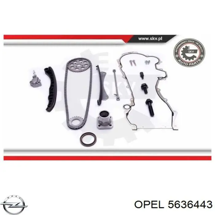 Compre 5636443 Opel Cadeia do mecanismo de distribuição de gás, kit