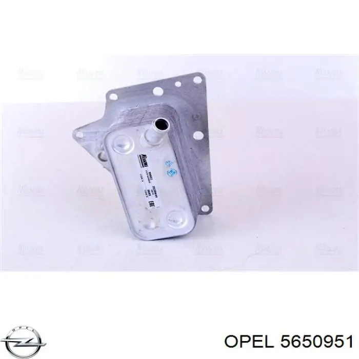 5650951 Opel Radiador de óleo (frigorífico), debaixo de filtro