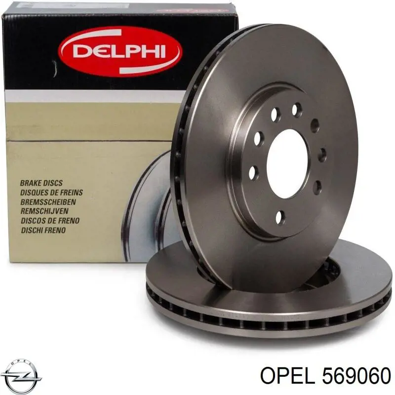 Compre 569060 Opel Disco do freio dianteiro