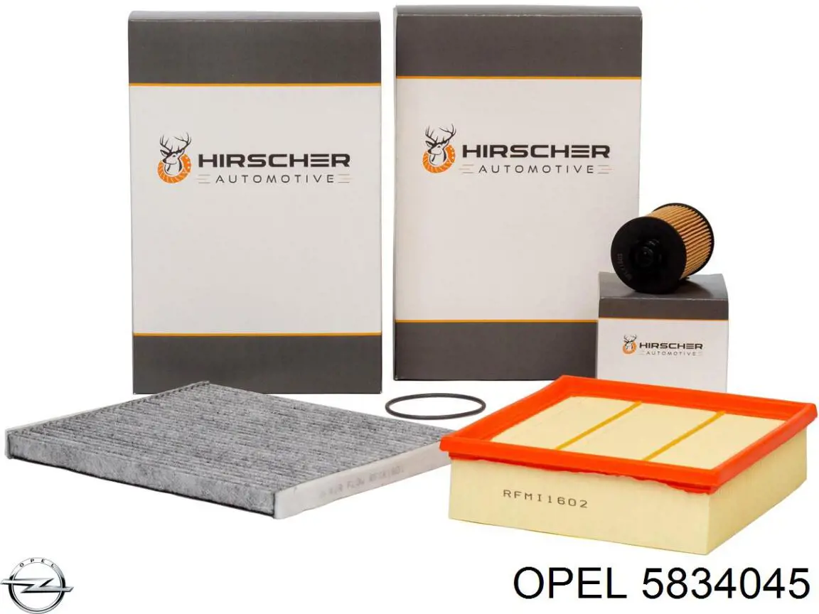 Compre 5834045 Opel Caixa de filtro de ar