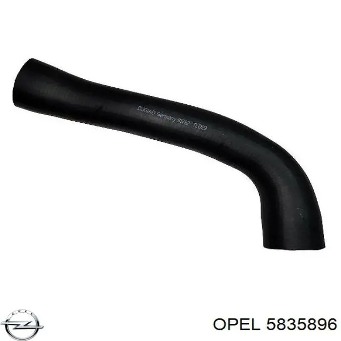 Compre 5835896 Opel Cano derivado de ar, saída de turbina (supercompressão)