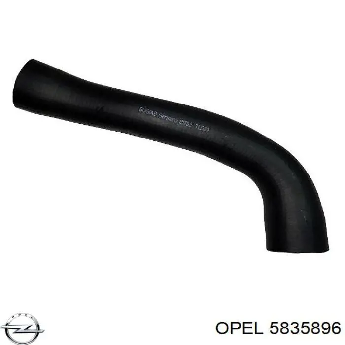 5835896 Opel Cano derivado de ar, saída de turbina (supercompressão)