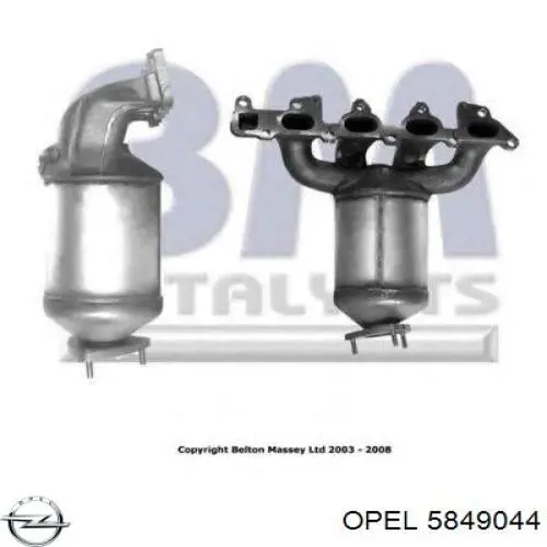 Compre 5849044 Opel Convertidor - catalisador