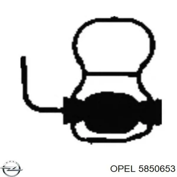 5850653 Opel Vedante de tubo coletor de admissão