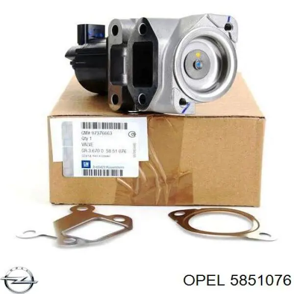 5851076 Opel Válvula EGR de recirculação dos gases