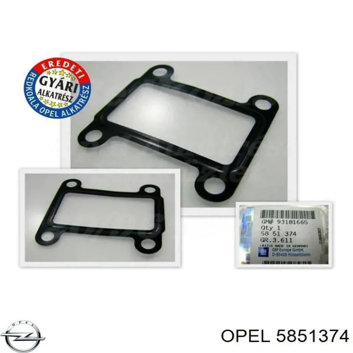 5851374 Opel Vedante de válvula EGR de recirculação