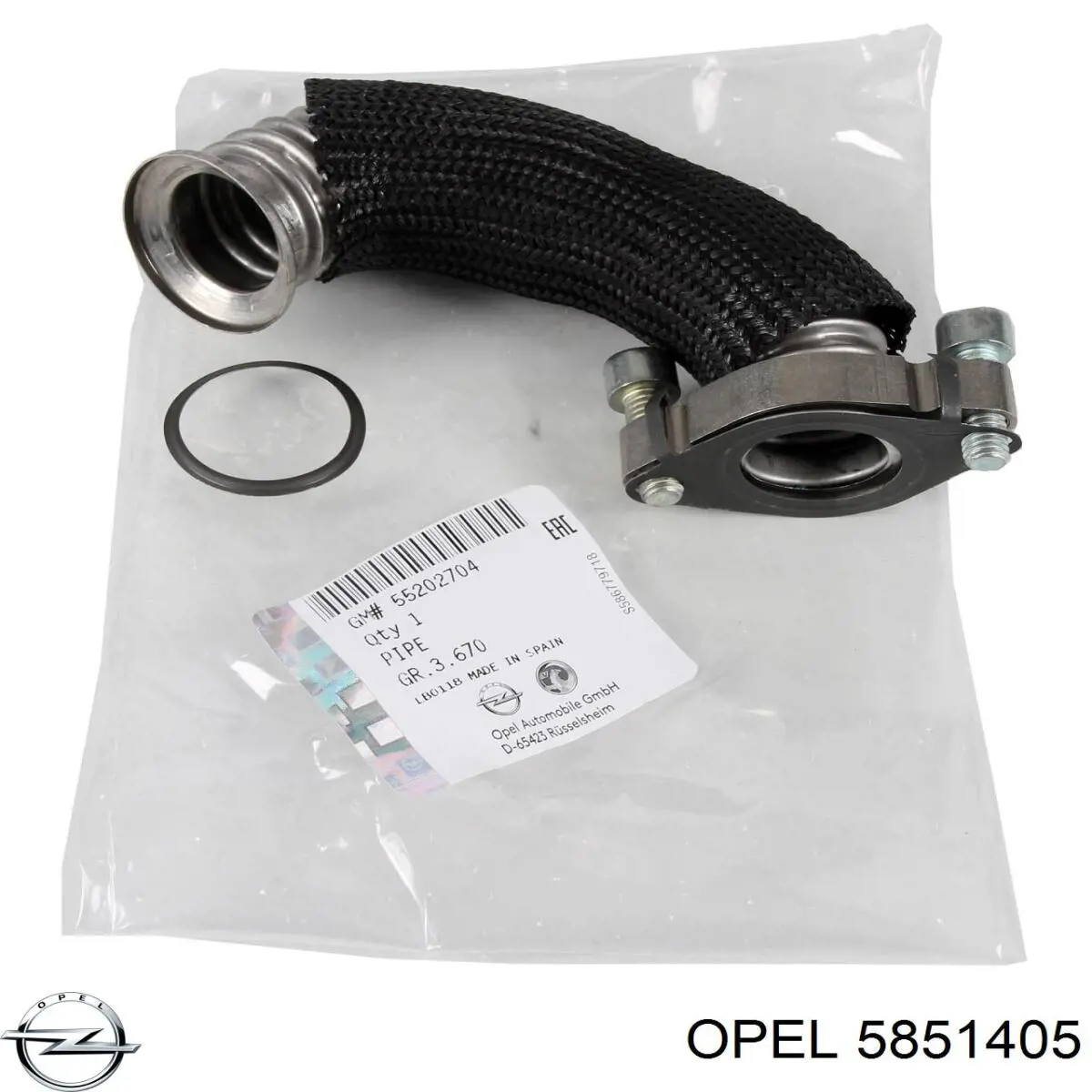 5851405 Opel Mangueira (cano derivado) de radiador EGR, fornecimento