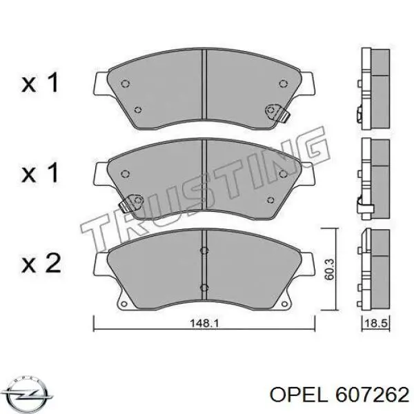  Opel 607262 preço, a partir de 2,16 USD