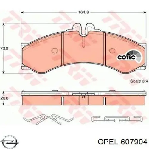 Compre 607904 Opel Vedante de cabeça de motor (CBC)