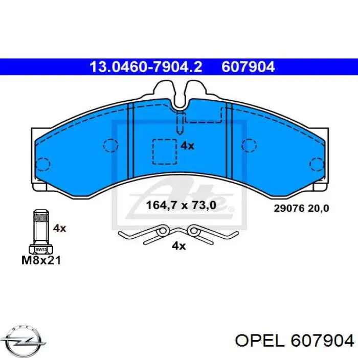 Vedante de cabeça de motor (CBC) Opel 607904 preço, a partir de 53,26 USD