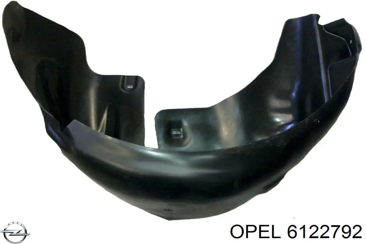 6122792 Opel Guarda-barras do pára-lama traseiro direito