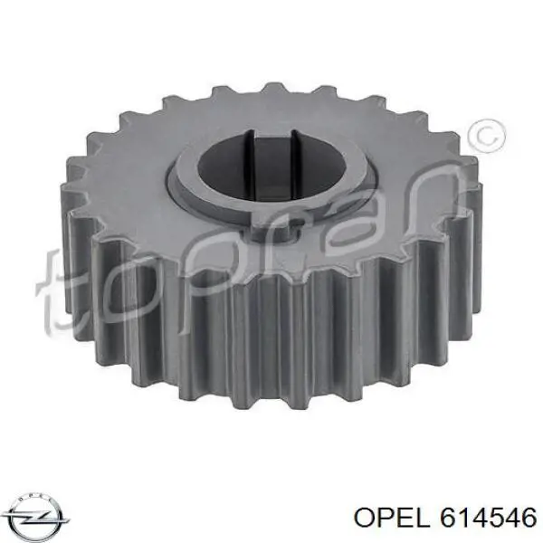 Compre 614546 Opel Engrenagem de cadeia da roda dentada de acionamento de cambota de motor