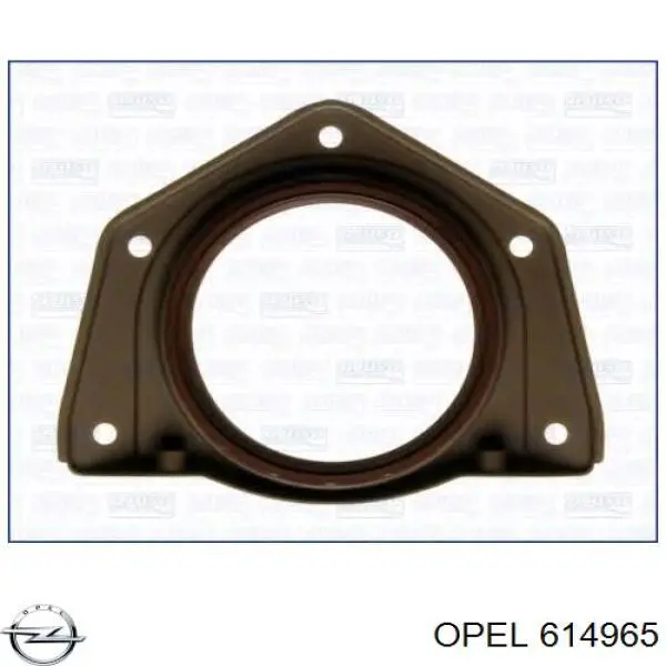 614965 Opel Vedação traseira de cambota de motor