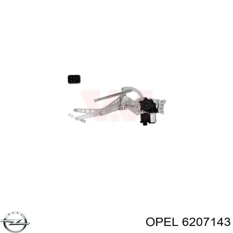 Motor de acionamento de vidro da porta dianteira esquerda Opel 6207143 preço, a partir de 27,83 USD