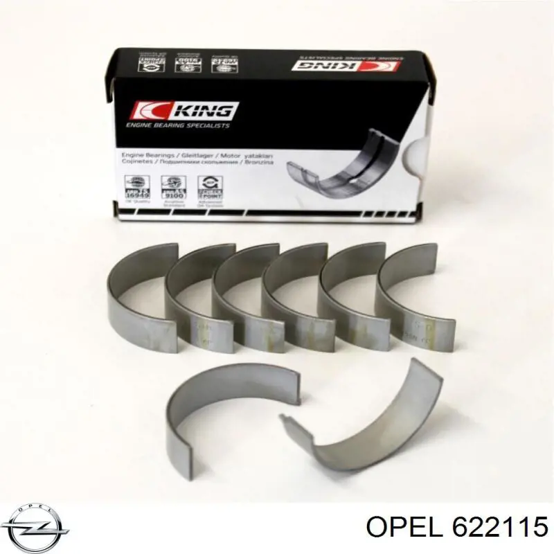 Folhas inseridas de cambota de biela, kit, padrão (STD) Opel 622115 preço, a partir de 29,39 USD