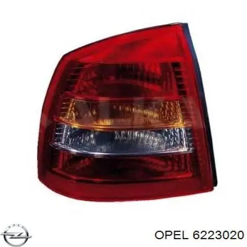 Lanterna traseira direita Opel 6223020 preço, a partir de 37,46 USD