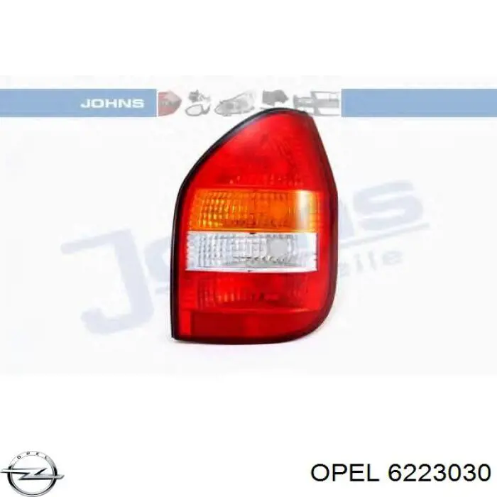 Lanterna traseira direita Opel 6223030 preço, a partir de 61,73 USD