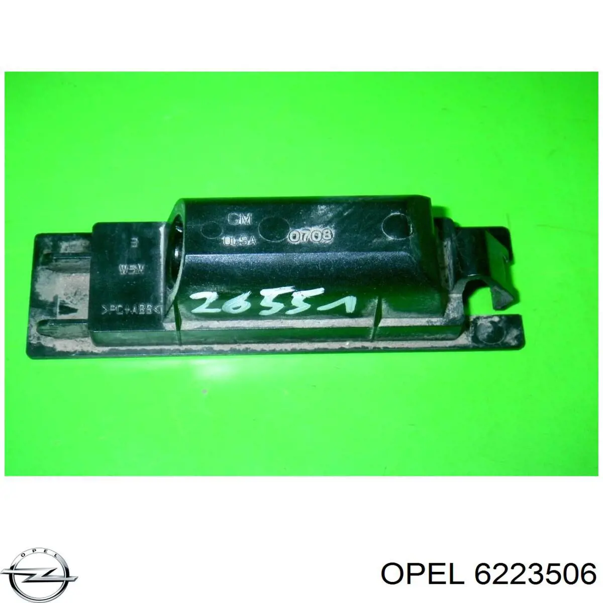 Lanterna da luz de fundo de matrícula traseira Opel 6223506 preço, a partir de 15,19 USD