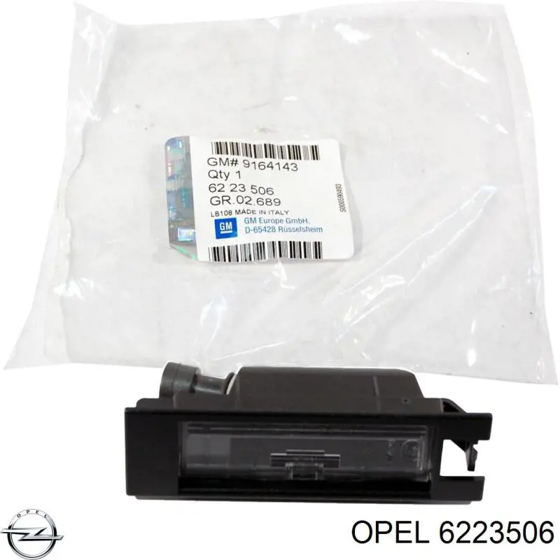 6223506 Opel Lanterna da luz de fundo de matrícula traseira