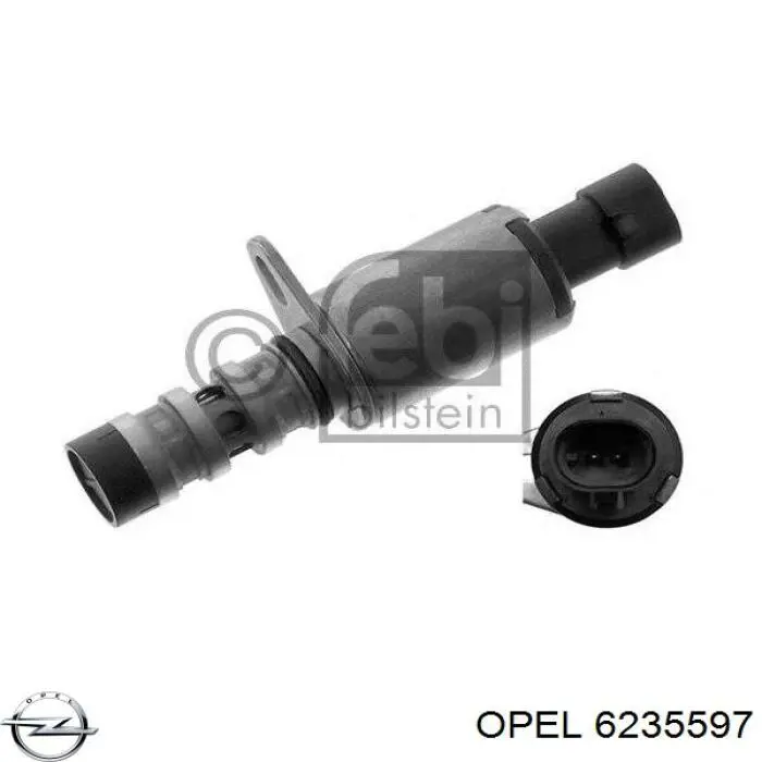 6235597 Opel Válvula eletromagnética de posição (de fases) da árvore distribuidora