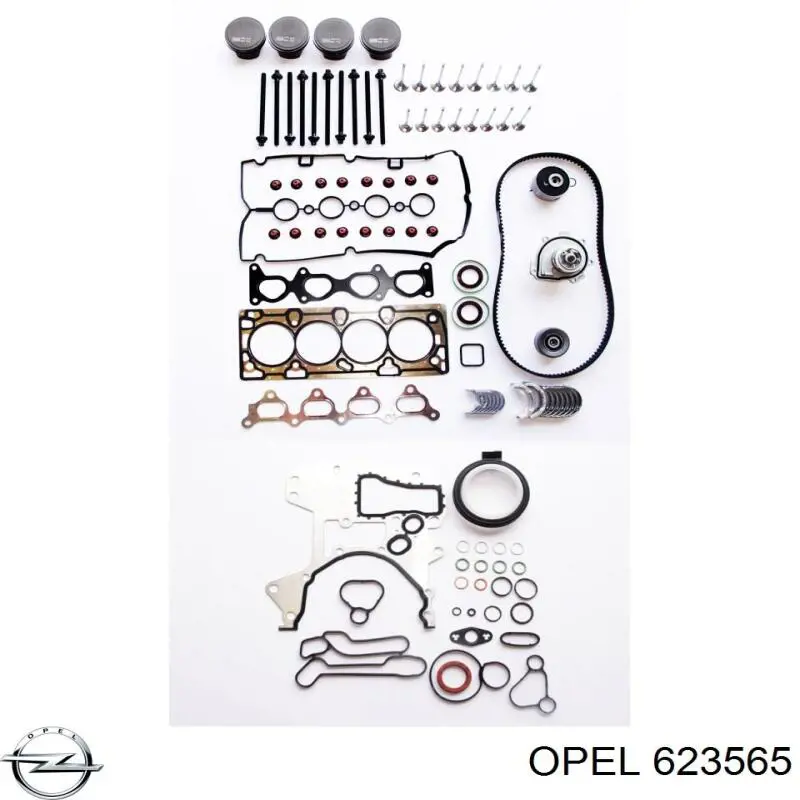 Pistão do kit para 1 cilindro, STD Opel 623565 preço, a partir de 107,20 USD