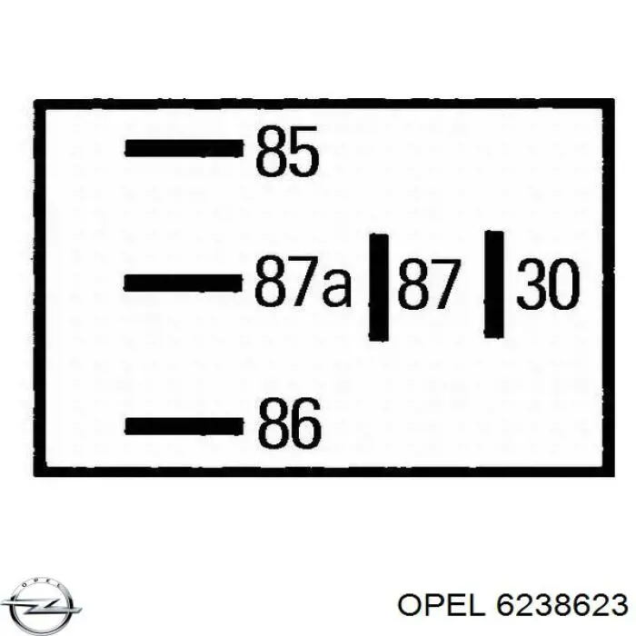 Relê das luzes de nevoeiro Opel 6238623 preço, a partir de 13,50 USD