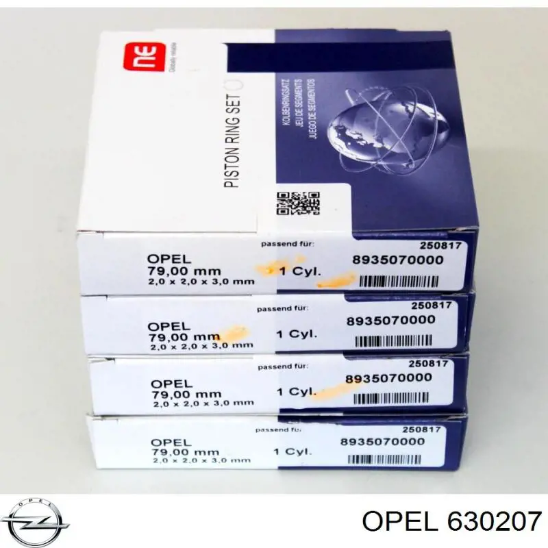 Anéis do pistão para 1 cilindro, STD. Opel 630207 preço, a partir de 29,19 USD