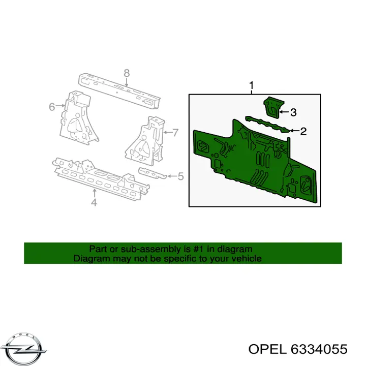 6334055 Opel Polia da bomba de água