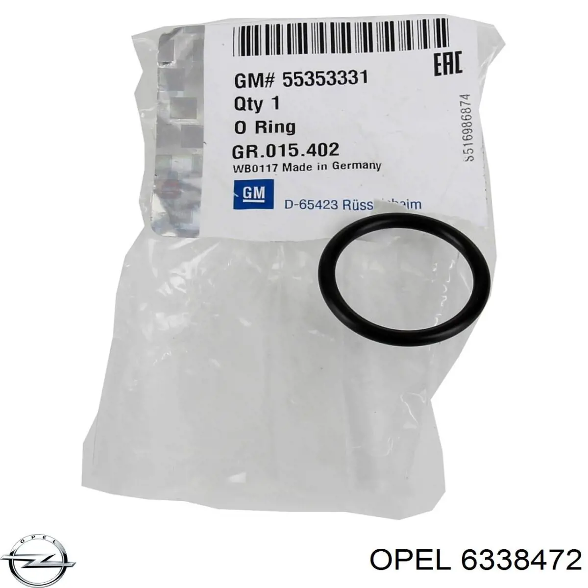 Compre 6338472 Opel Vedante de caixa do termostato