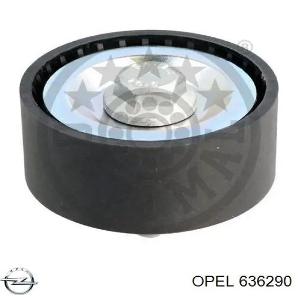 636290 Opel Rolo parasita da correia de transmissão