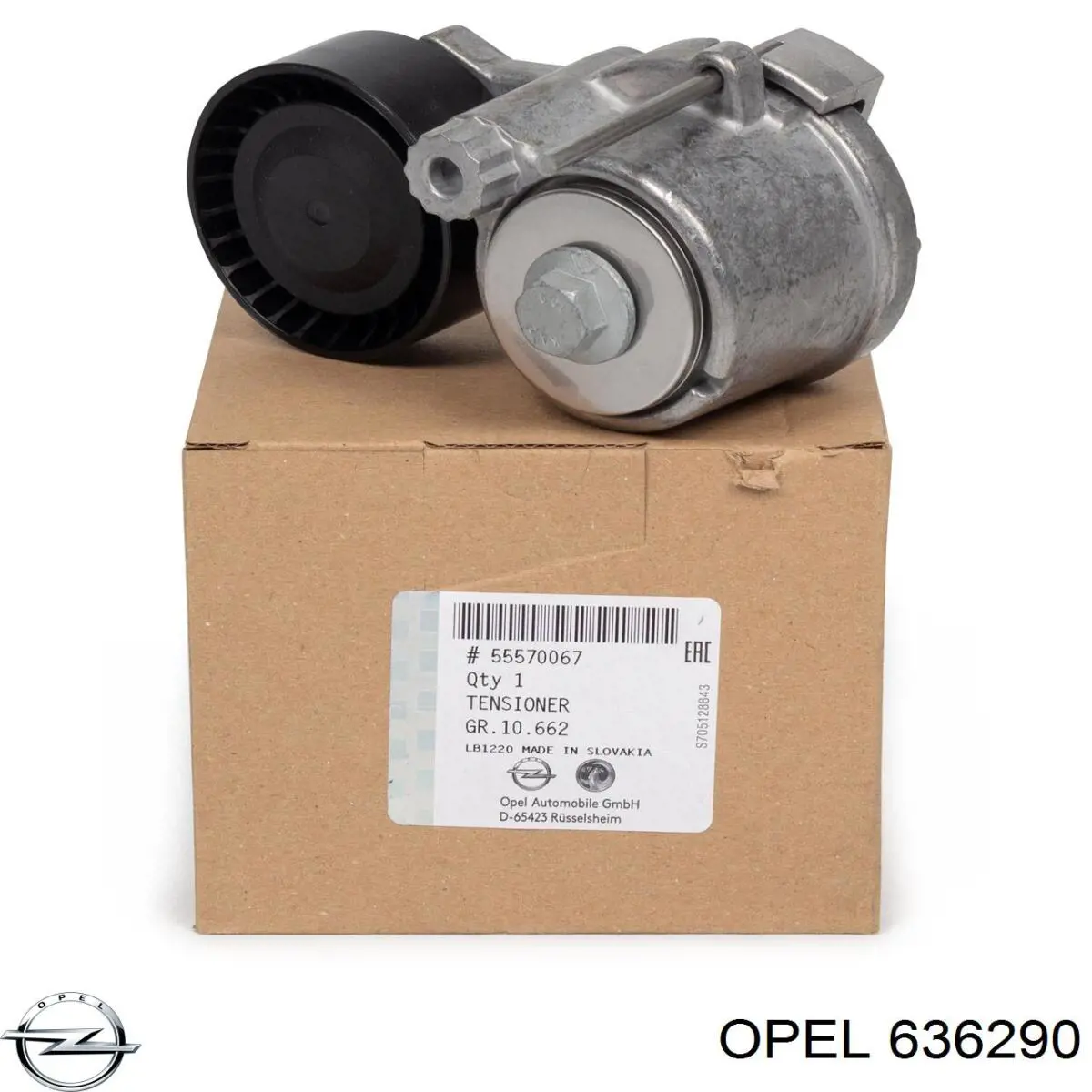 Compre 636290 Opel Rolo parasita da correia de transmissão