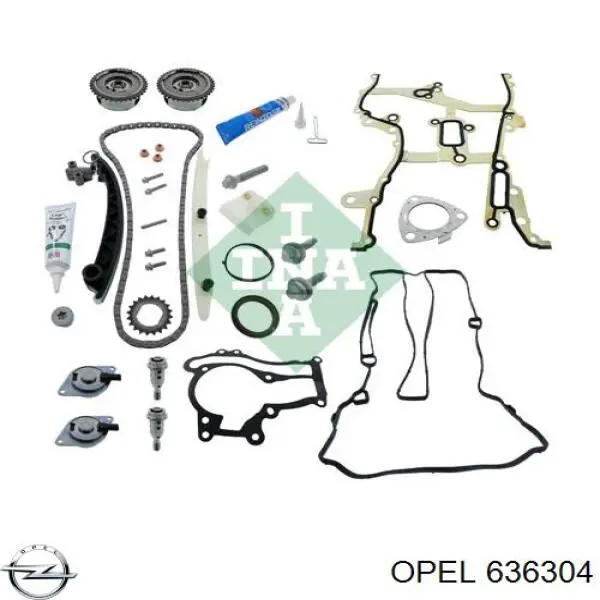 Engrenagem de cadeia da roda dentada da árvore distribuidora de motor Opel 636304 preço, a partir de 75,04 USD