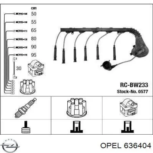 97071673 Opel Barra do empurrador de válvula