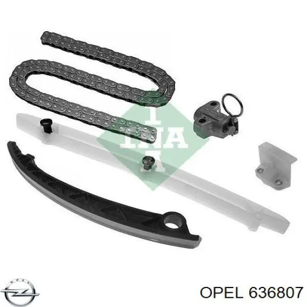 636807 Opel Amortecedor de cadeia do mecanismo de distribuição de gás, direito